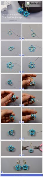 2-PandaHall_Tutorial_on_Tube_Bead_Star_Earrings