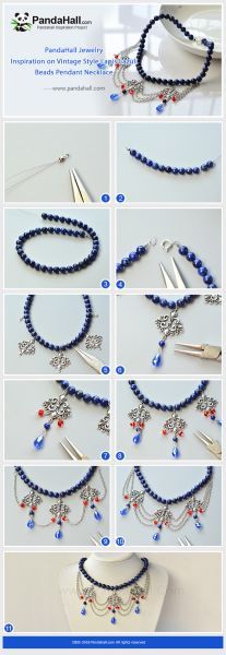 3-Vintage_Style_Lapis_Lazuli_Beads_Pendant_Necklace
